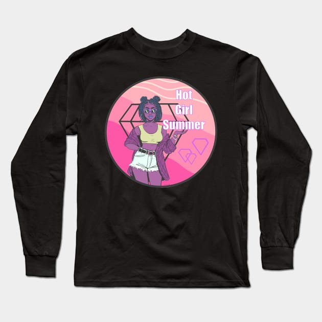Hot Girl Summer Long Sleeve T-Shirt by SoFroPrince